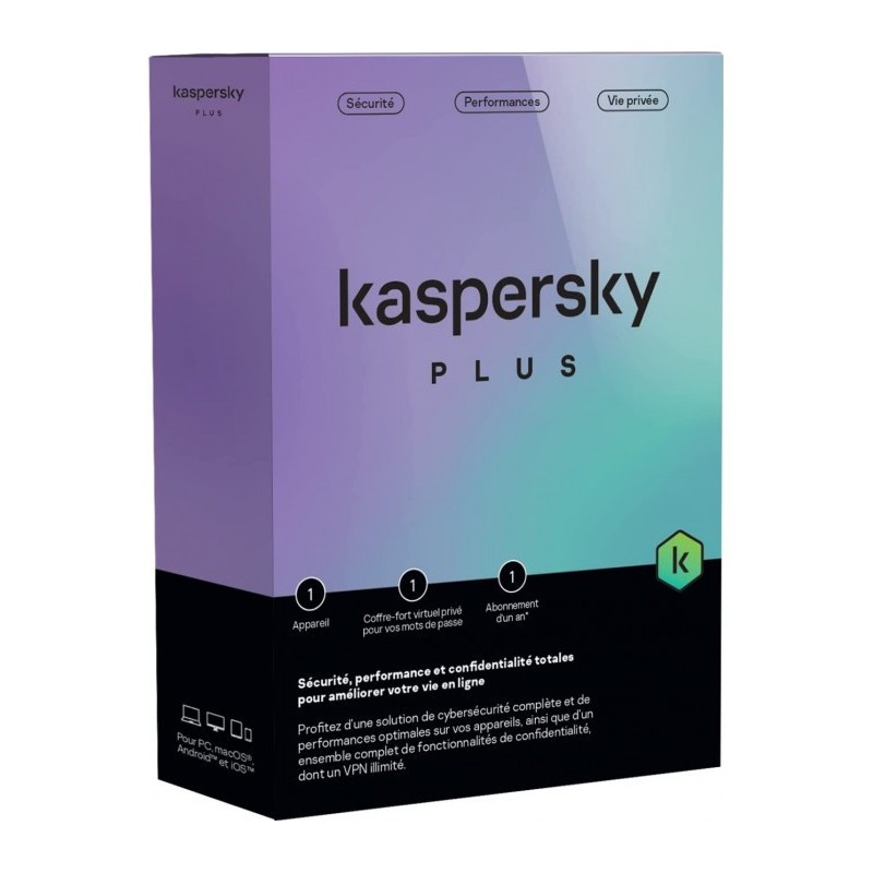 KASPERSKY PLUS 1 POSTE 1 AN PLUS 2024