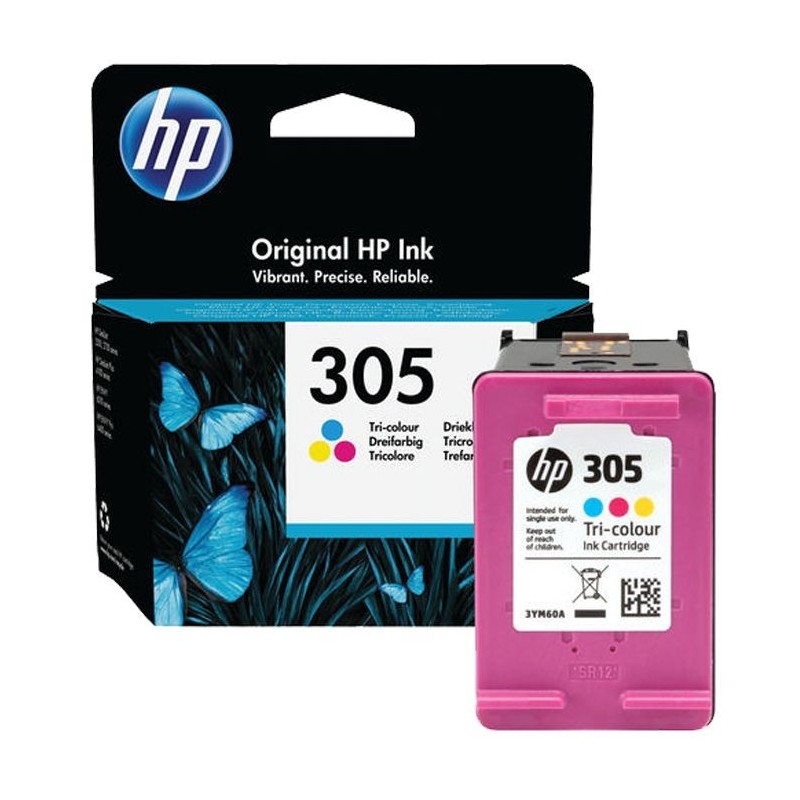 Cartouche Jet dencre Original HP 305 - Couleurs