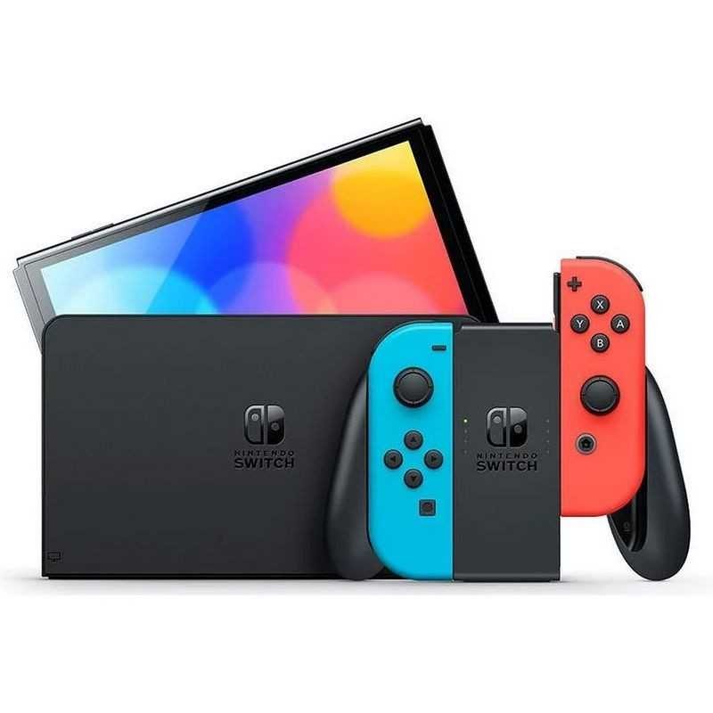 CONSOLE DE JEUX NINTENDO SWITCH OLED - ROUGE&BLEU